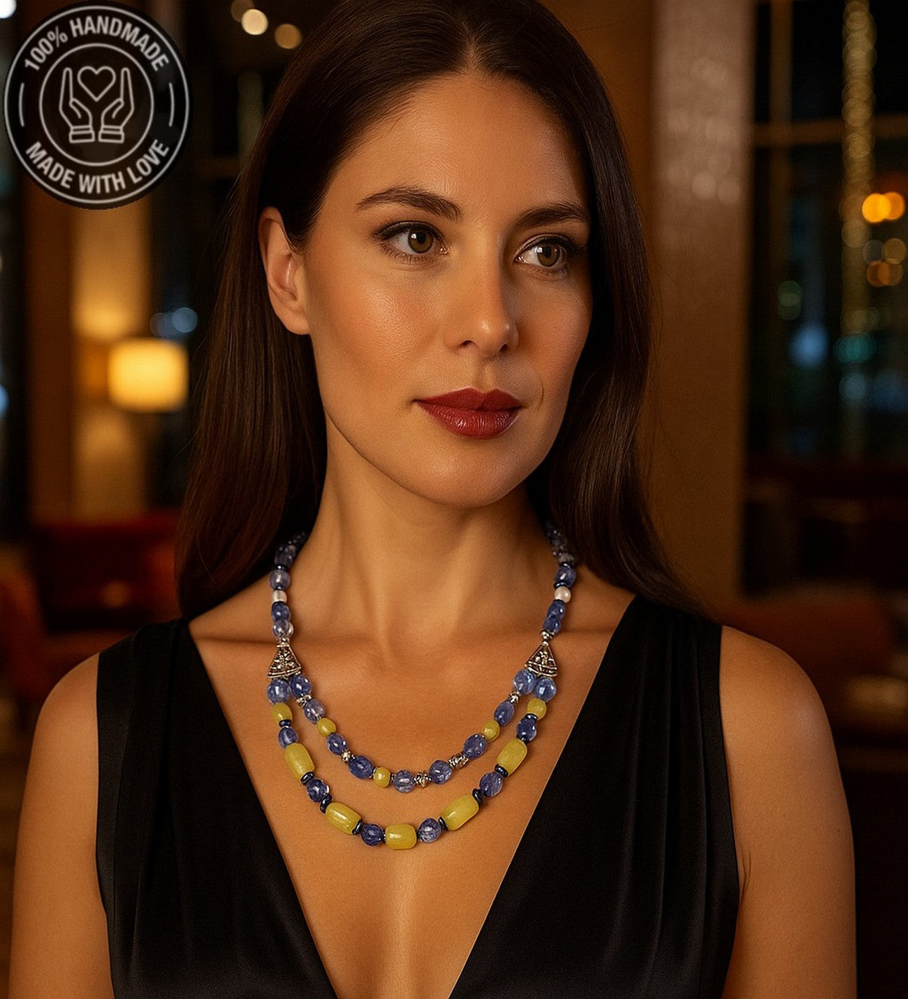 Kuvars Zebercet Şifa Ve Pozitif Enerji Kolyesi