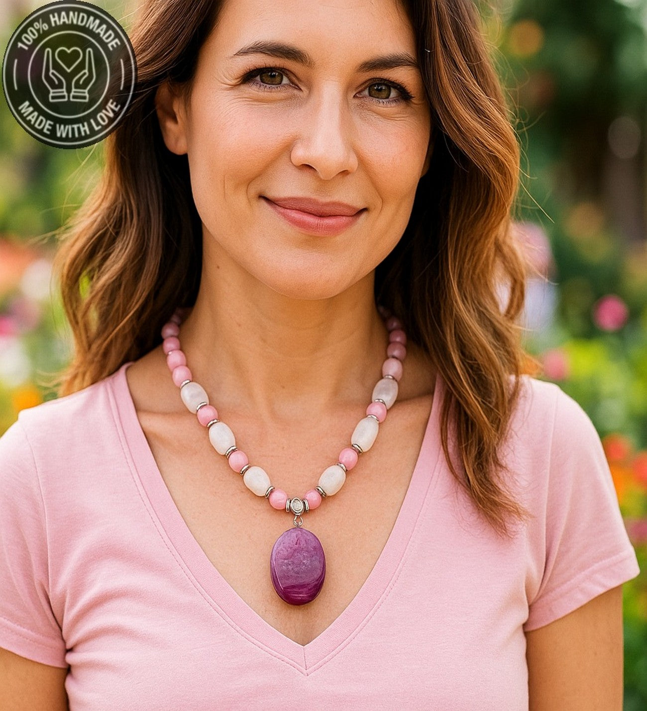 Dumanlı Kuvars Jasper Denge, Koruma Ve Pozitif Enerji Kolyesi