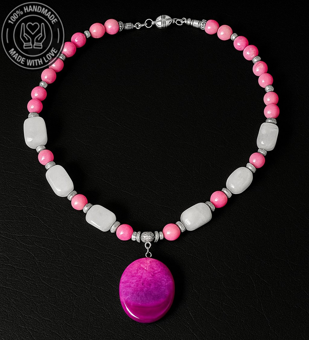 Dumanlı Kuvars Jasper Denge, Koruma Ve Pozitif Enerji Kolyesi