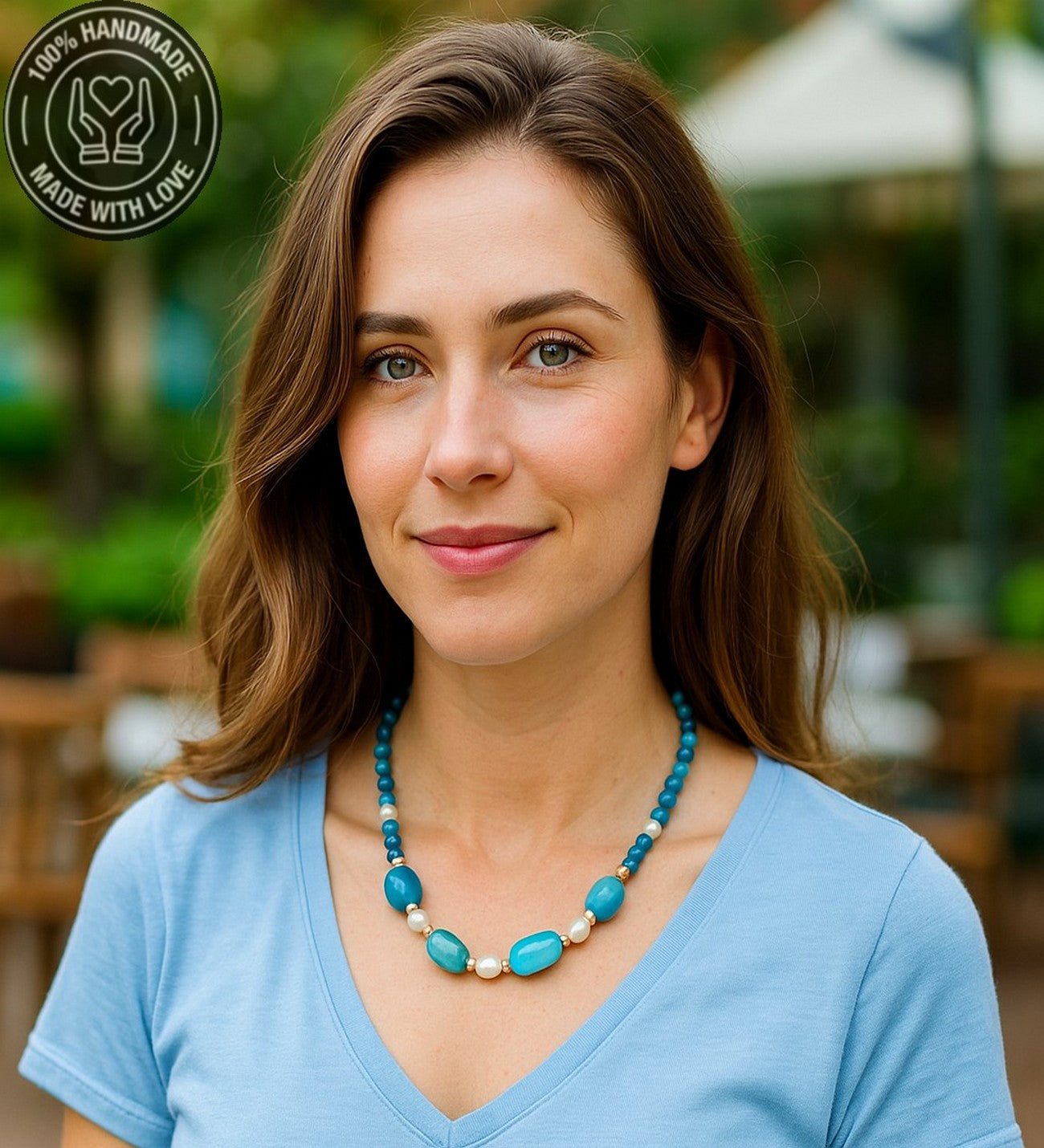 Akik Inci Stres Azaltma Duygusal Denge Ve Nazar Koruması Elit Serisi Kolye