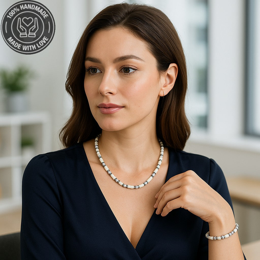 Havlit Kristal Sakinlik, Arınma Ve Denge Kolye Bileklik Seti