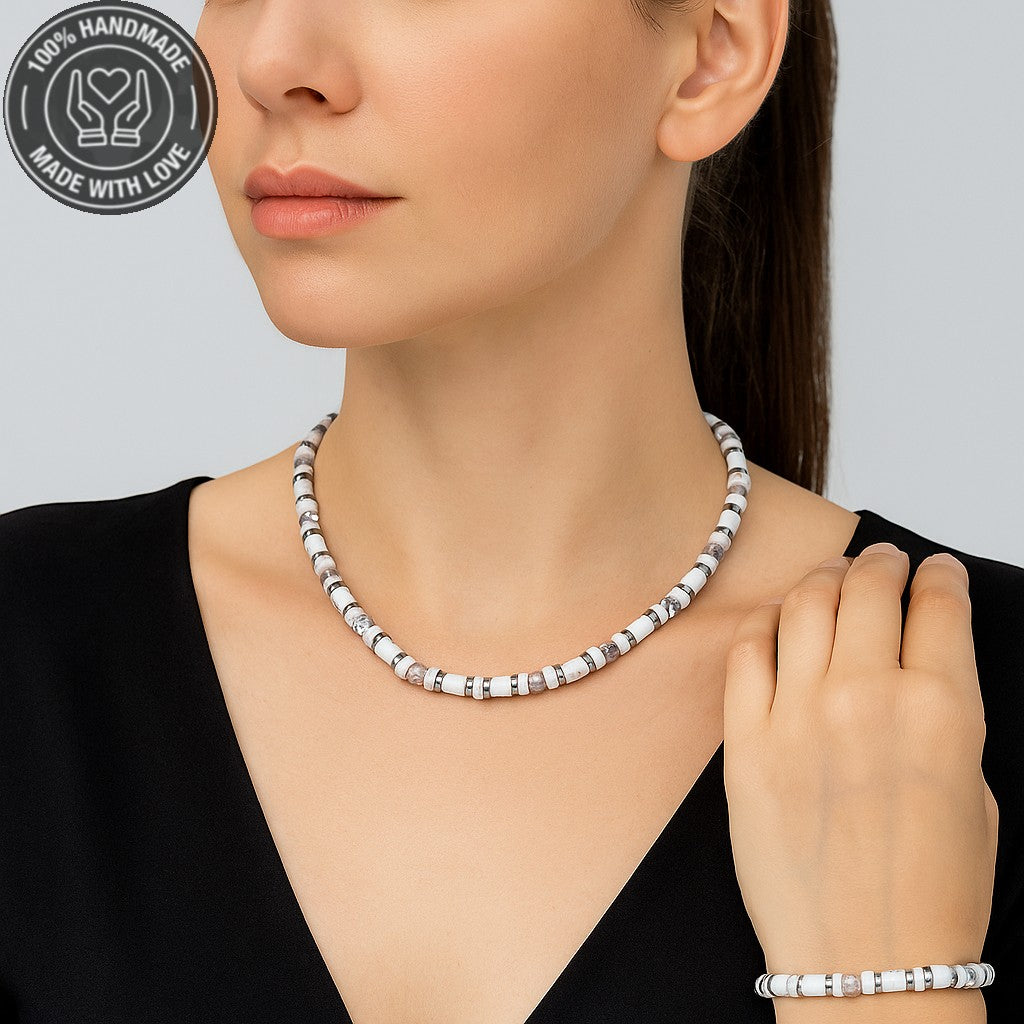 Havlit Kristal Sakinlik, Arınma Ve Denge Kolye Bileklik Seti