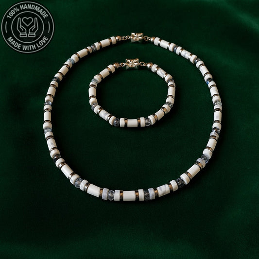 Havlit Kristal Sakinlik, Arınma Ve Denge Kolye Bileklik Seti