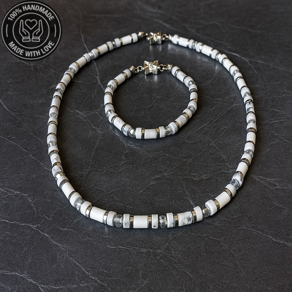 Havlit Kristal Sakinlik, Arınma Ve Denge Kolye Bileklik Seti