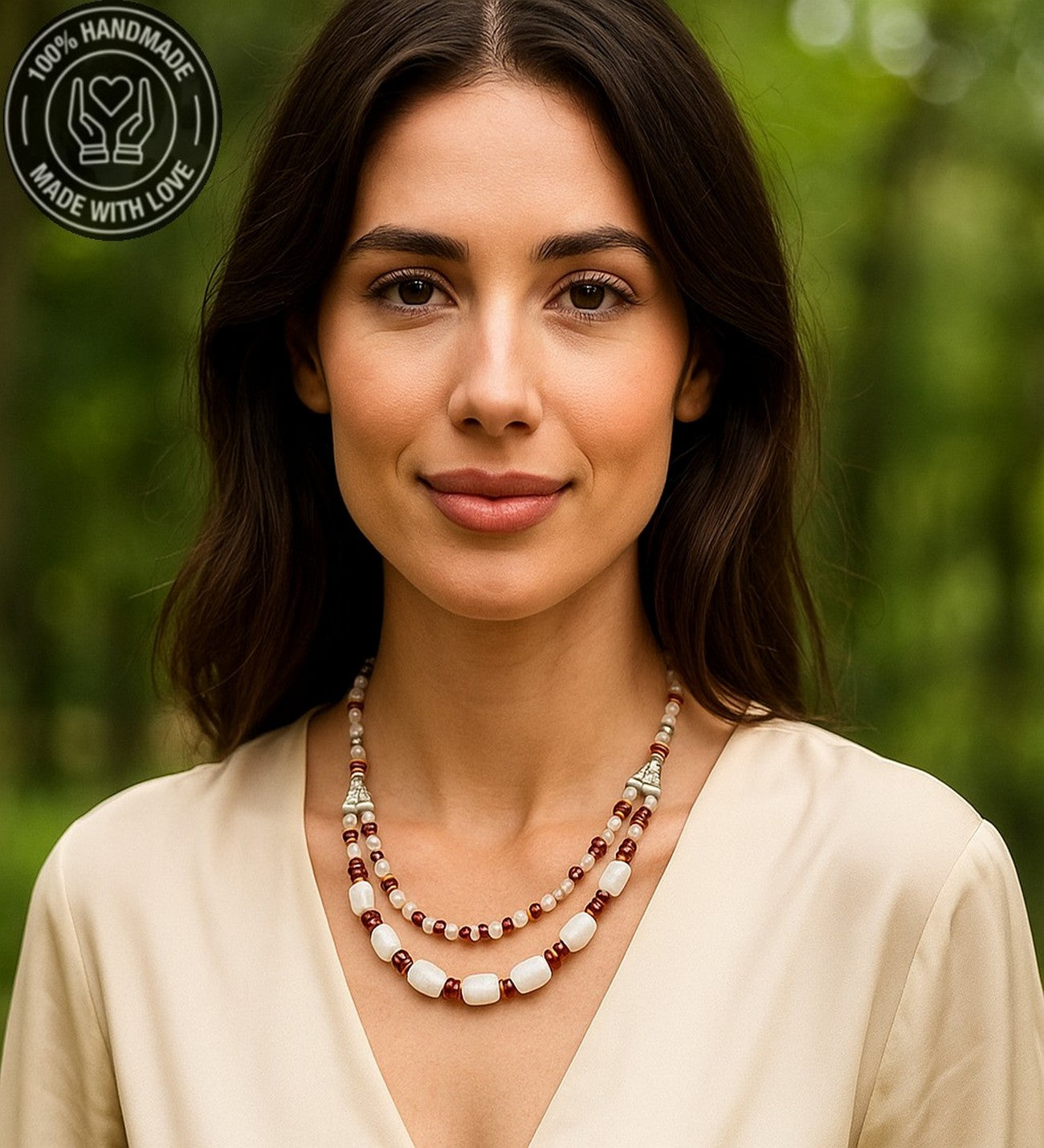 Premium Serisi Dumanlı Kuvars Kehribarlı Şifa Bereket Negatif Enerji Kalkanı Kolye