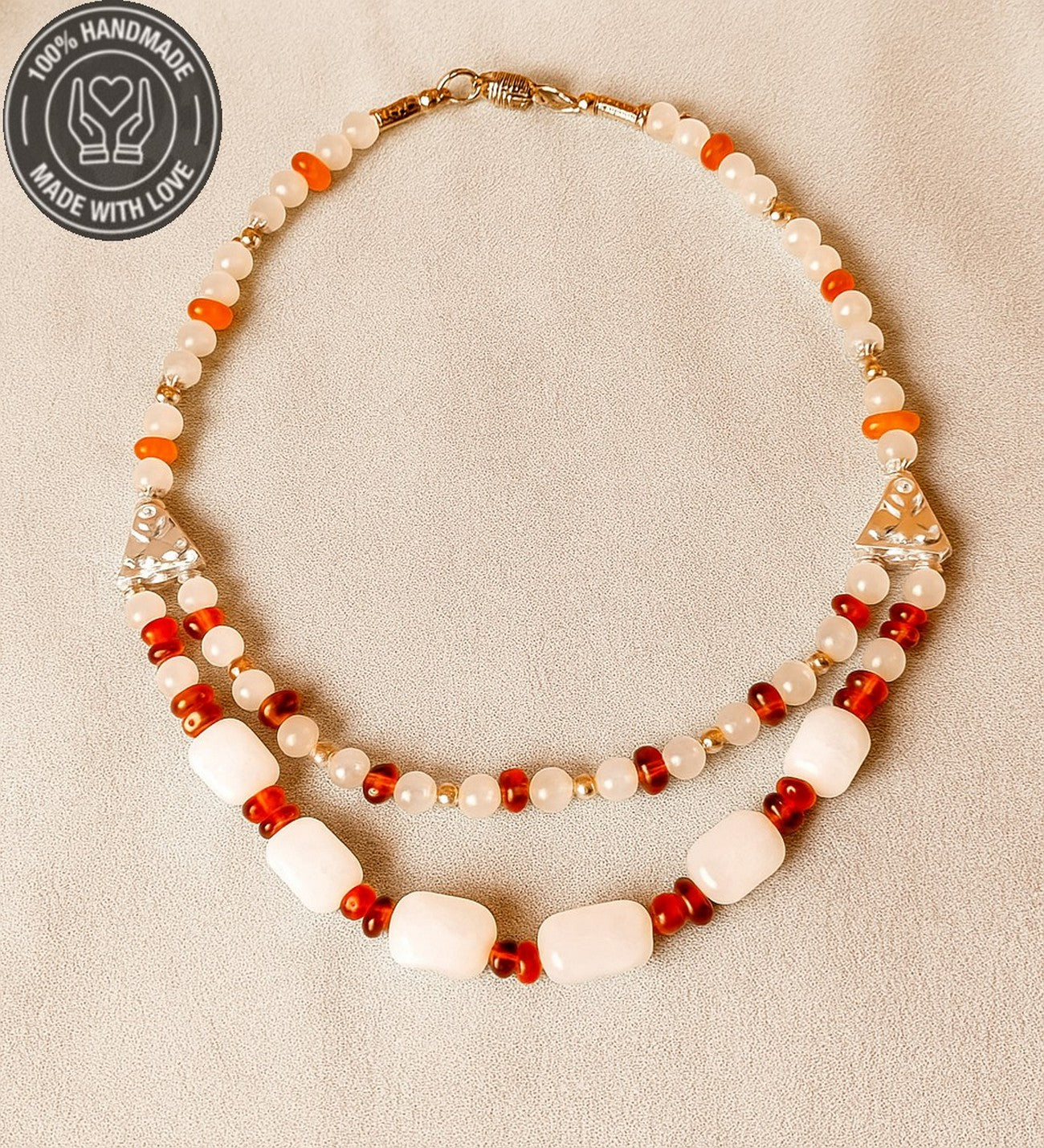 Premium Serisi Dumanlı Kuvars Kehribarlı Şifa Bereket Negatif Enerji Kalkanı Kolye