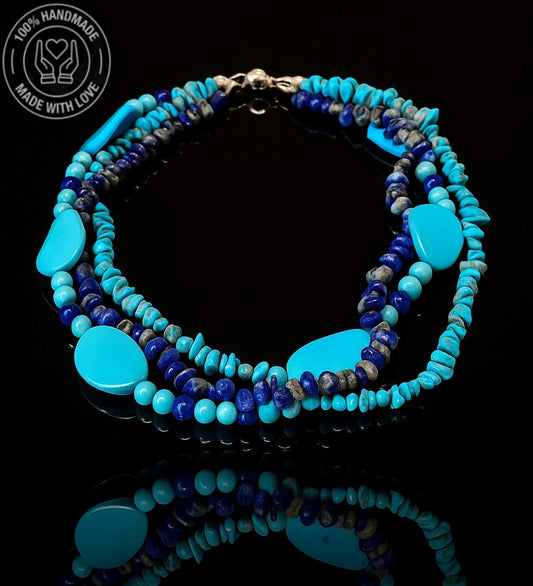 Lapis Turkuaz Şans, Başarı Ve Denge Kolyesi