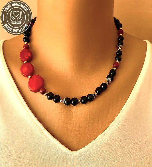 Mercan Oniks Tutku, Canlılık Ve Nazardan Koruma Kolyesi