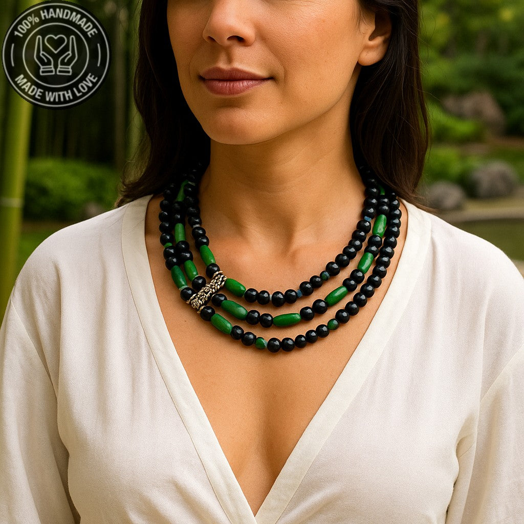 Nazar Koruması , Güç Ve Doğallık İçin Oniks Ahşap Kolye