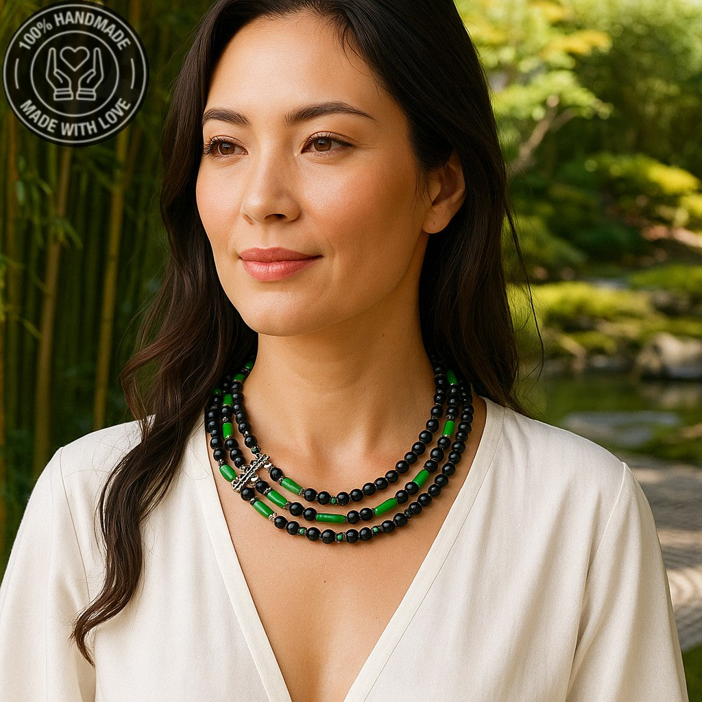 Nazar Koruması , Güç Ve Doğallık İçin Oniks Ahşap Kolye