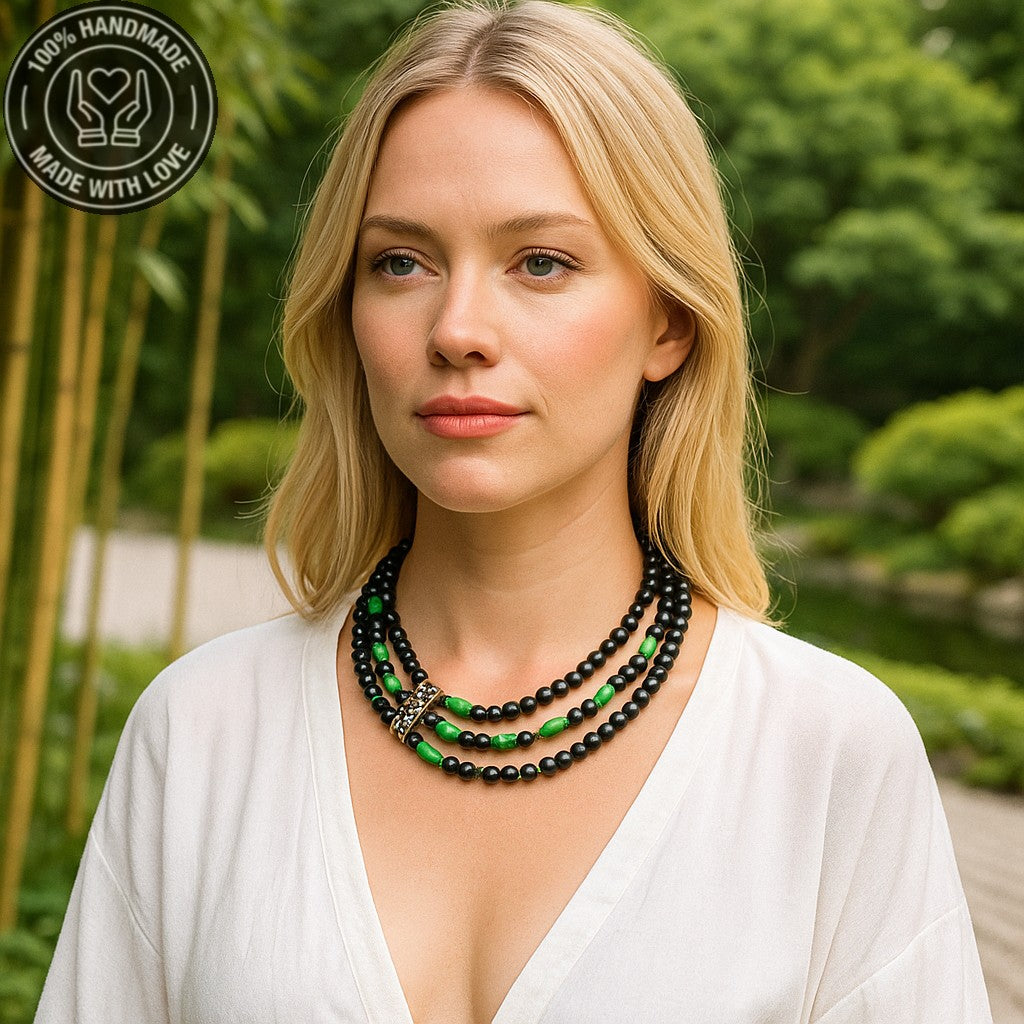 Nazar Koruması , Güç Ve Doğallık İçin Oniks Ahşap Kolye