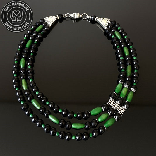 Nazar Koruması , Güç Ve Doğallık İçin Oniks Ahşap Kolye