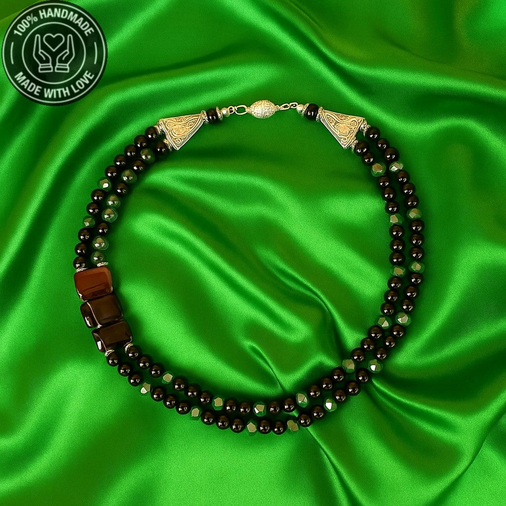 Nazar Koruması, Güç Ve Denge İçin Oniks Akik Kristal Kolye