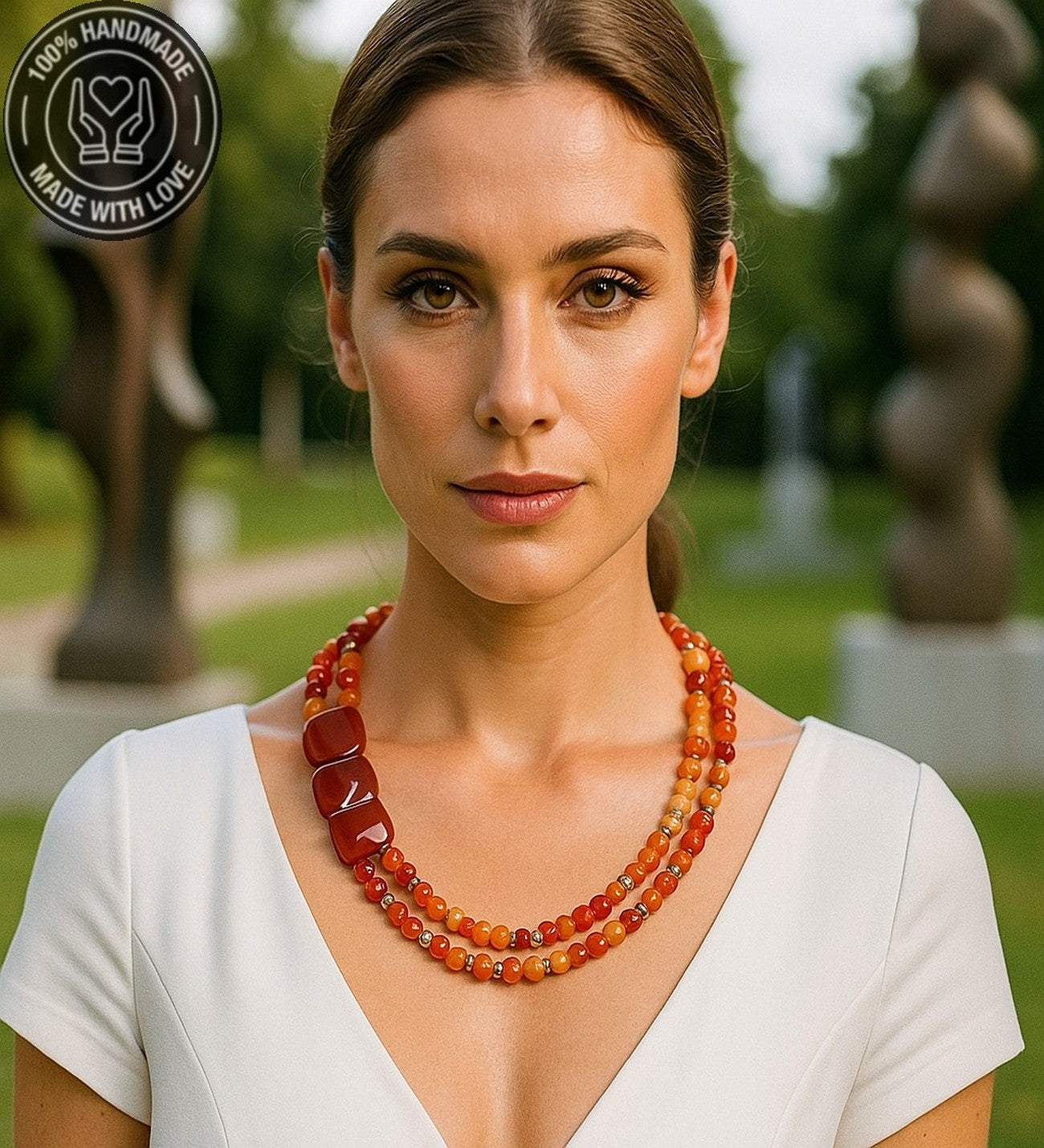 Premium Serisi Akik Kolye , Zarafet Ve Şifanın Buluştuğu Kolye...