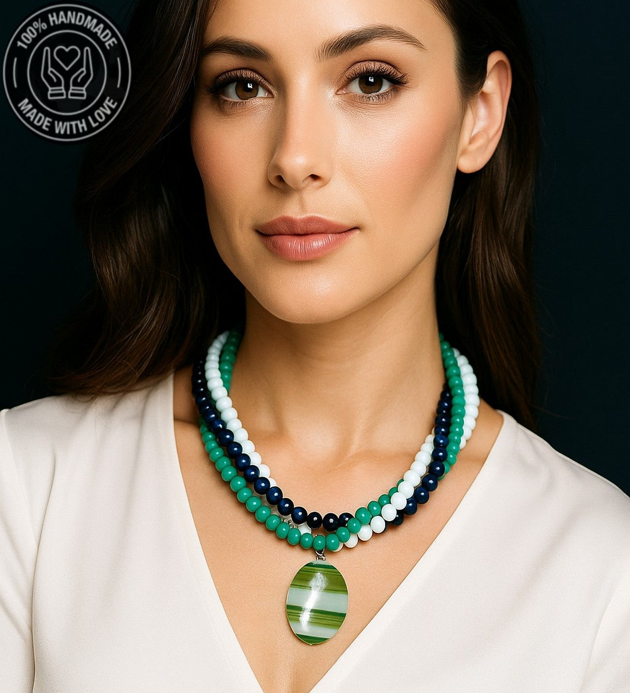 Premium Serisi Kaplan Gözü Akik Kristal Nazar Dan Koruma Ve Özgüven Kolyesi