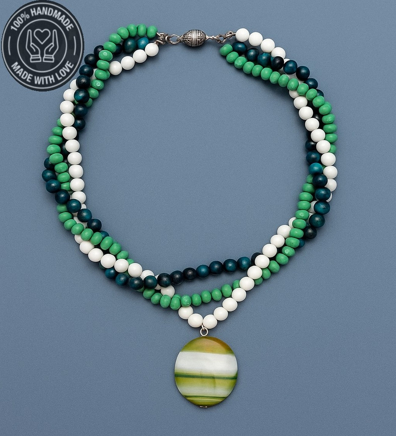 Premium Serisi Kaplan Gözü Akik Kristal Nazar Dan Koruma Ve Özgüven Kolyesi