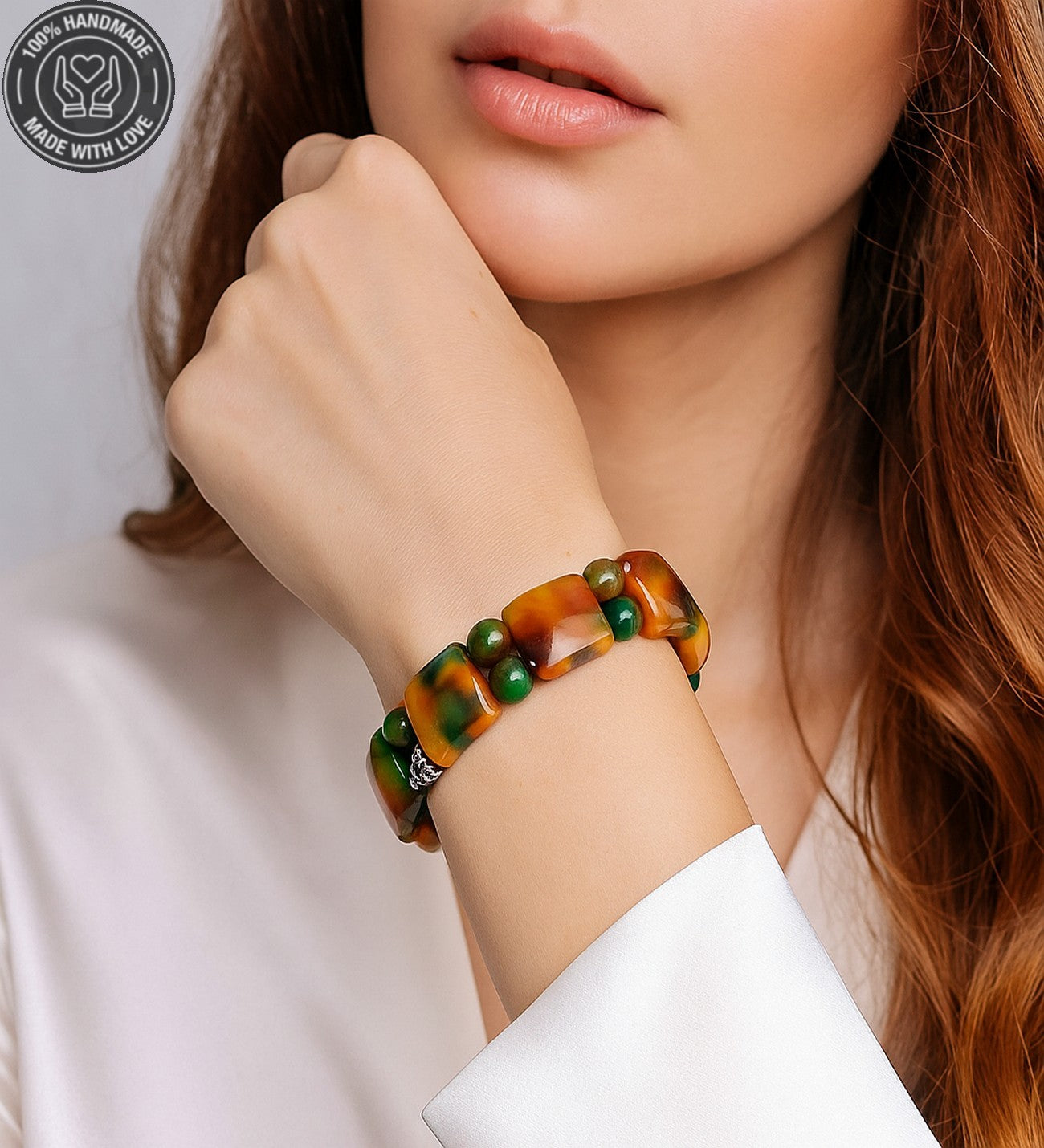 Akik Iki Sıralı Negatif Enerji Ve Nazardan Koruyan Premium Bileklik