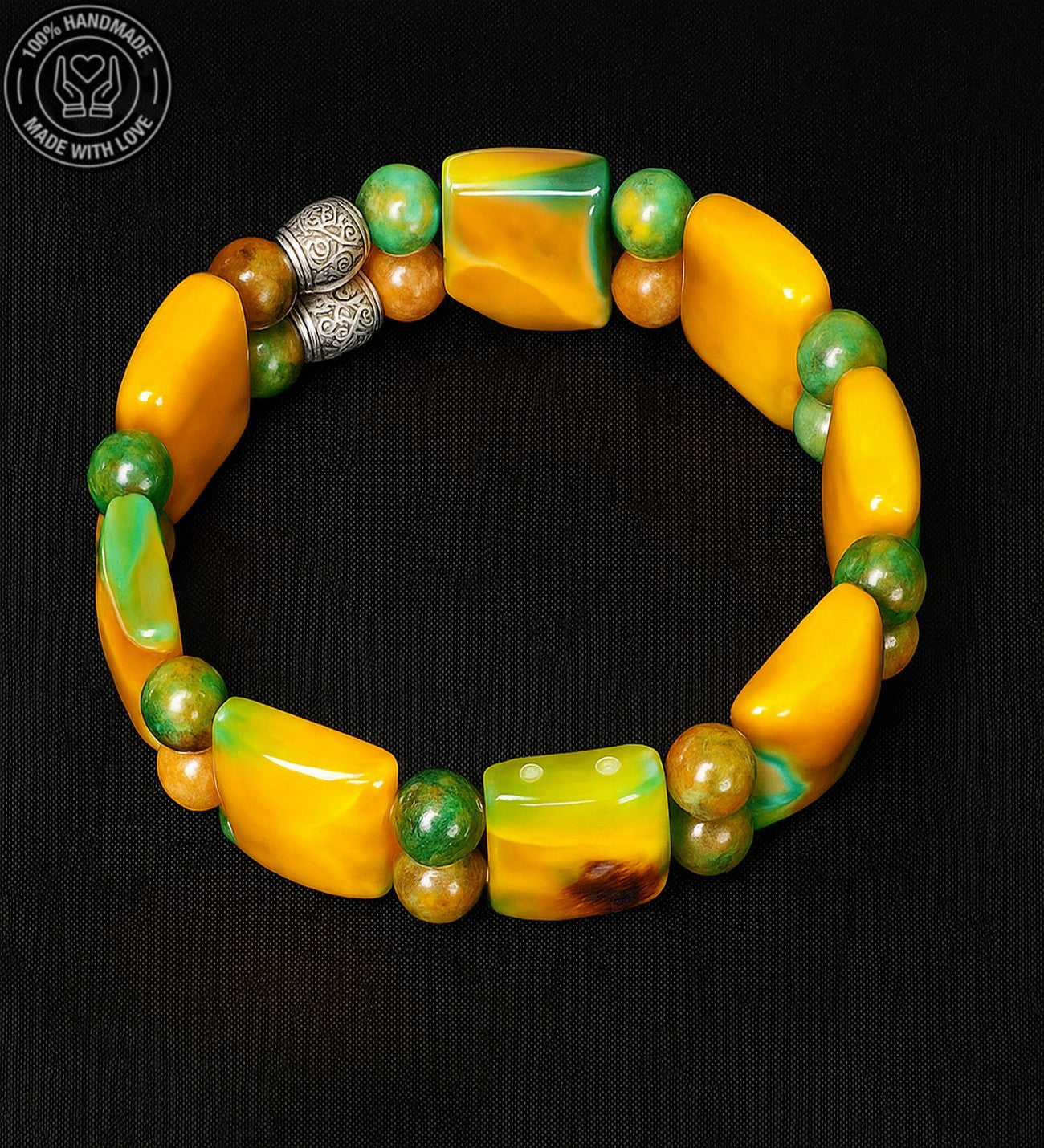 Akik Iki Sıralı Negatif Enerji Ve Nazardan Koruyan Premium Bileklik