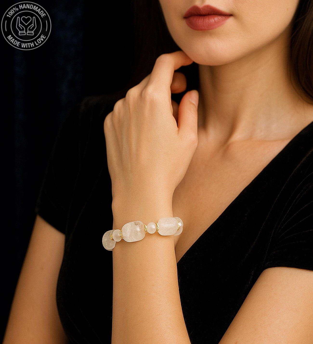 Dumanlı Kuvars Negatif Enerji Kalkanı Stres Savar Elit Bileklik