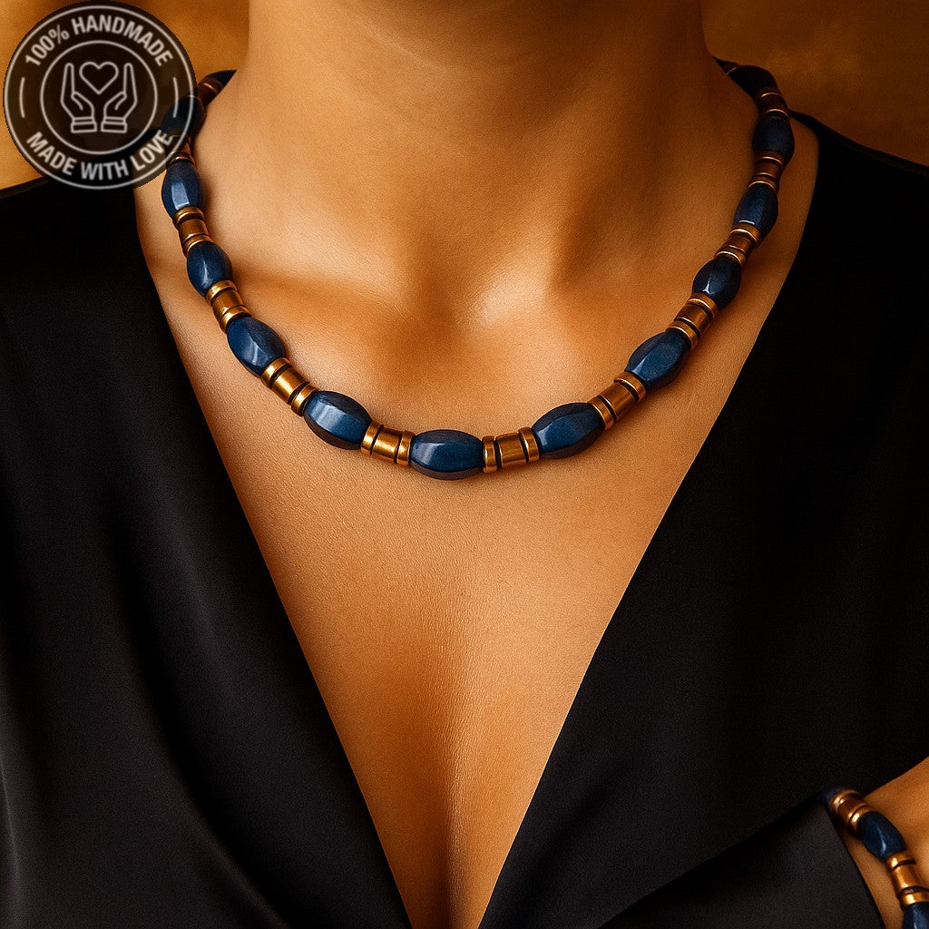 Jasper Hematit Nazardan Koruma Ve Denge Kolye Bileklik Seti