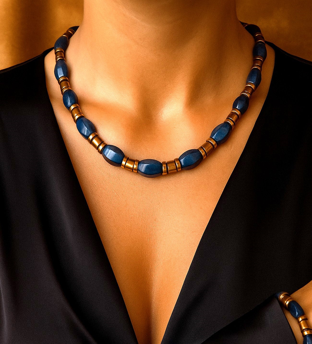Jasper Hematit Nazardan Koruma Ve Denge Kolye Bileklik Seti