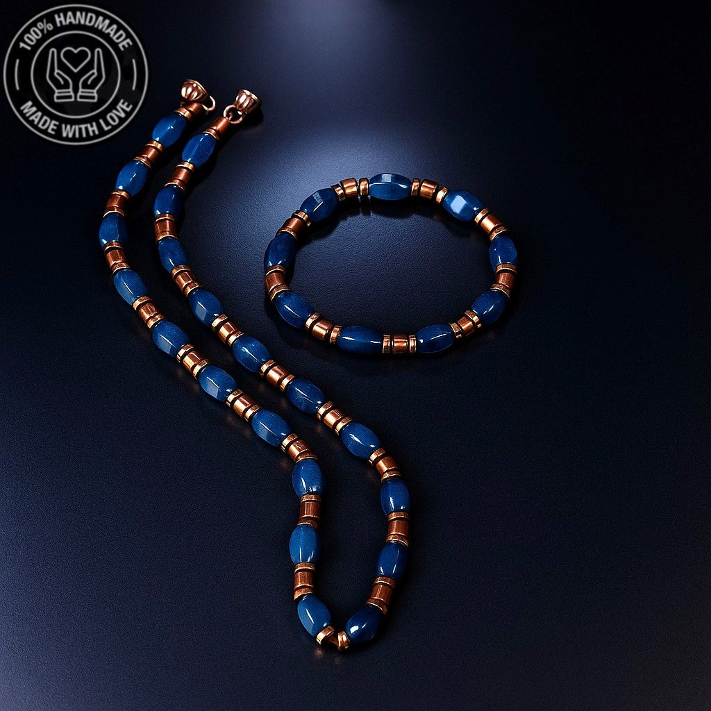 Jasper Hematit Nazardan Koruma Ve Denge Kolye Bileklik Seti