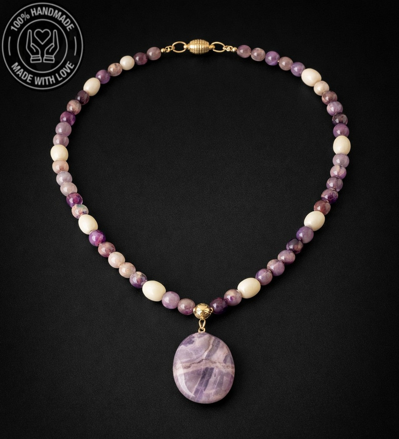 Elit Serisi Ametist Inci Ruhsal Arınma Depresyon Azaltma Ve Iç Huzur Kolyesi