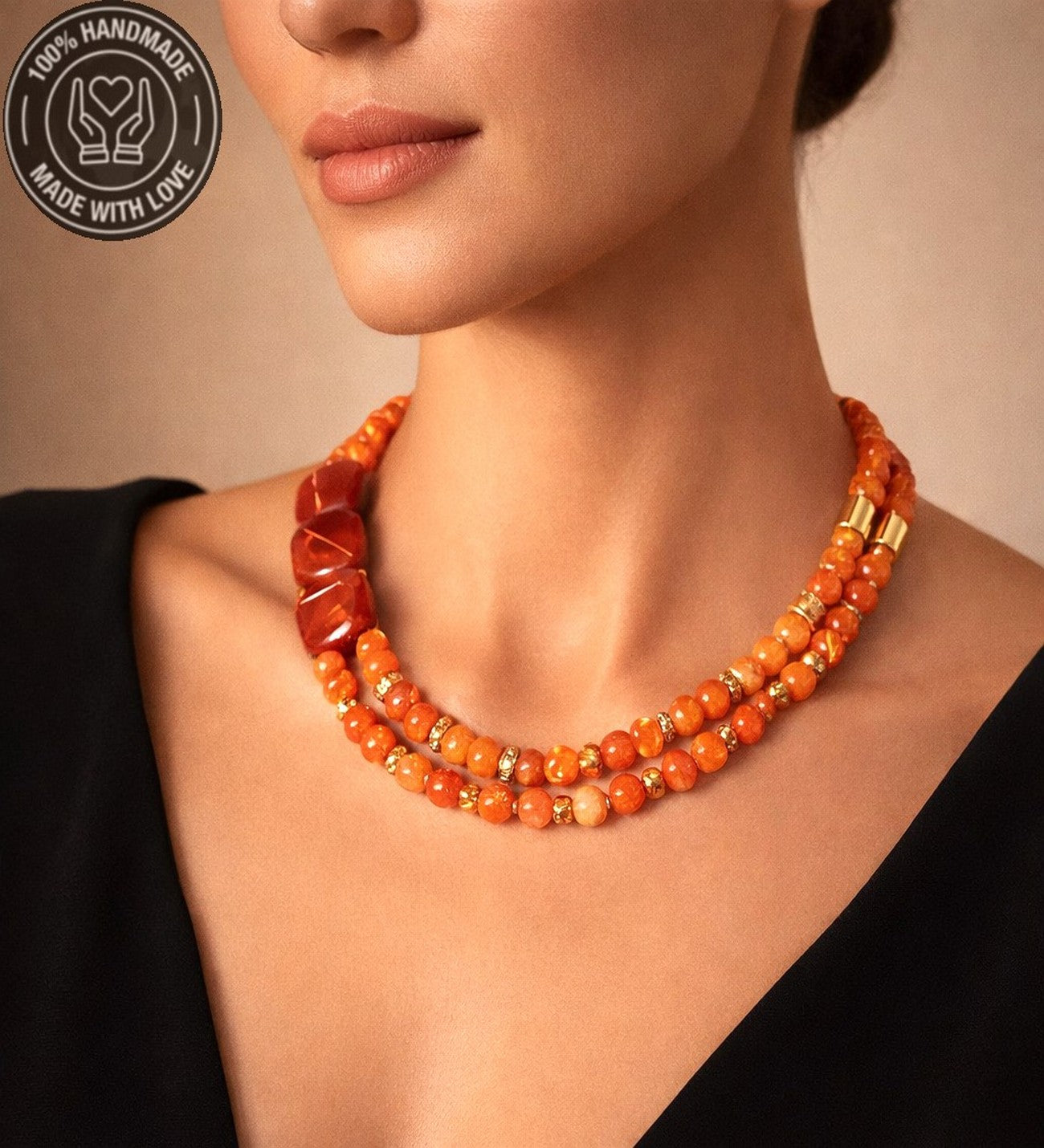 Premium Serisi Akik Kolye , Zarafet Ve Şifanın Buluştuğu Kolye...