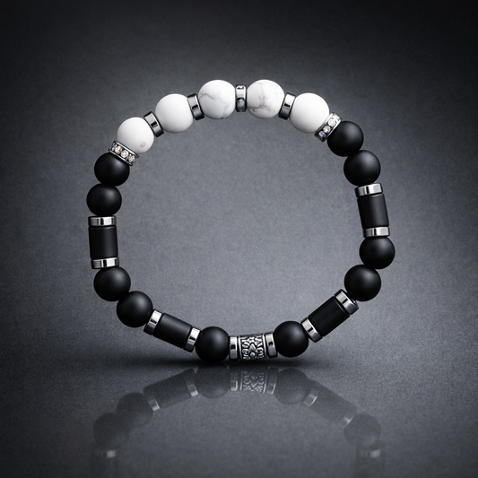 Havlit Oniks Hematit Nazara Karşı Etkili Sakinlik Ve Huzur Bilekliği