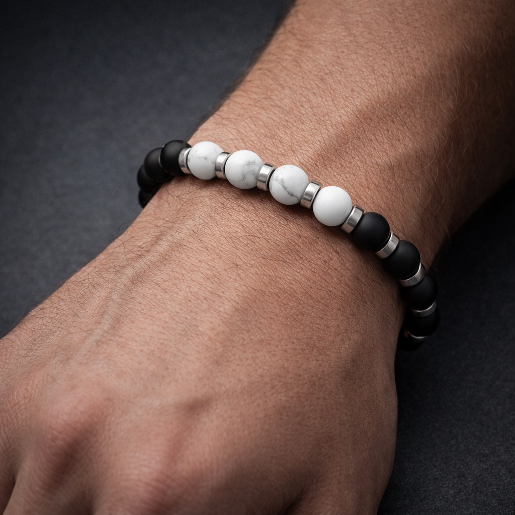 Havlit Oniks Hematit Nazara Karşı Etkili Sakinlik Ve Huzur Bilekliği