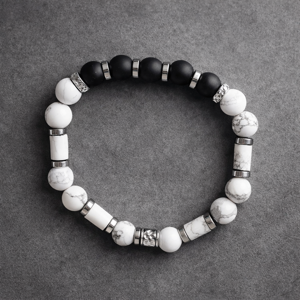 Havlit Oniks Hematit Huzur Sakinlik Ve Nazara Karşı Koruma Bilekliği