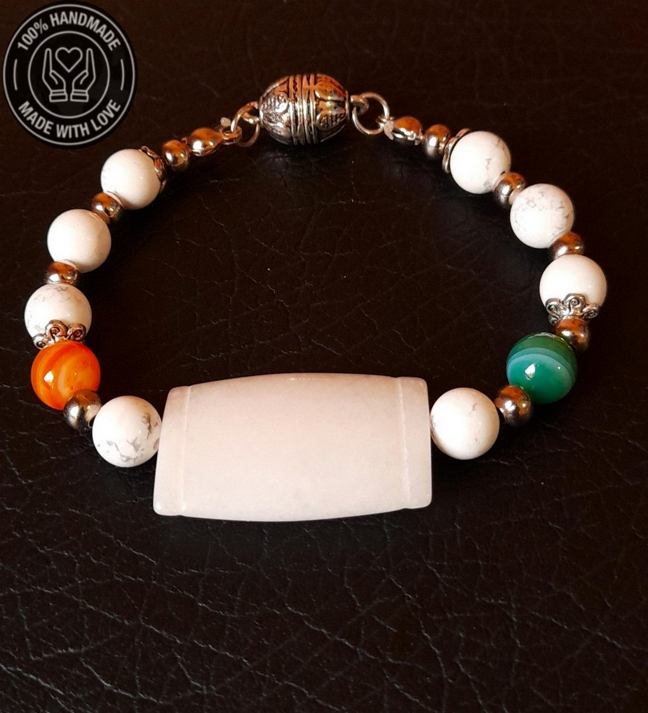 Havlit Kuvars Negatif Enerjiden Arınma Zihinsel Berraklık Için Iki Sıralı Kolye Ve Bileklik Seti