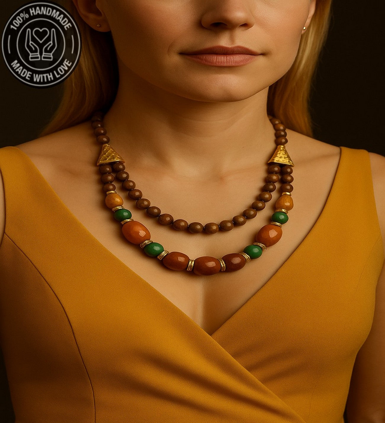 Akik Jasper Nazardan Koruma Ve Canlılık Kolyesi