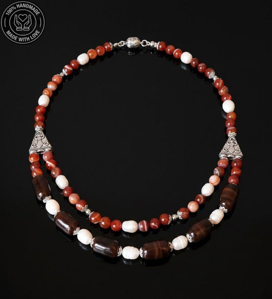 Akik Inci Sezgisel Güç Ve Nazardan Koruma Kolyesi